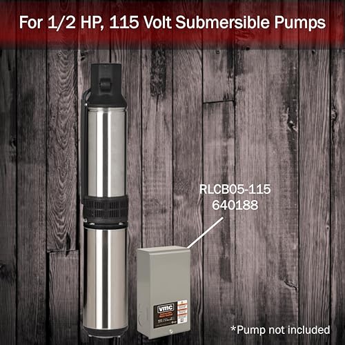 Red Lion RLCB05-115 1/2-HP 115-Volt VMC Control Box for Well Pump, Grey, 640188