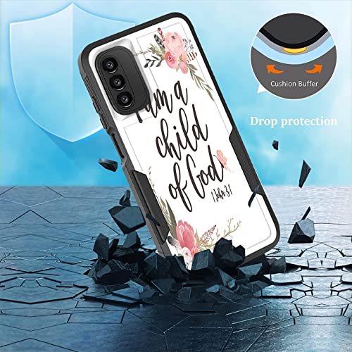 CICPLKSE for Moto G Power 5G/Moto G 5G 2023 Case,Dual Layer Heavy Duty Hybrid Shockproof Hard PC Soft Silicone TPU Bumper Protective Cover Case for Motorola Moto G 5G 2023,Cute Daisy Flower