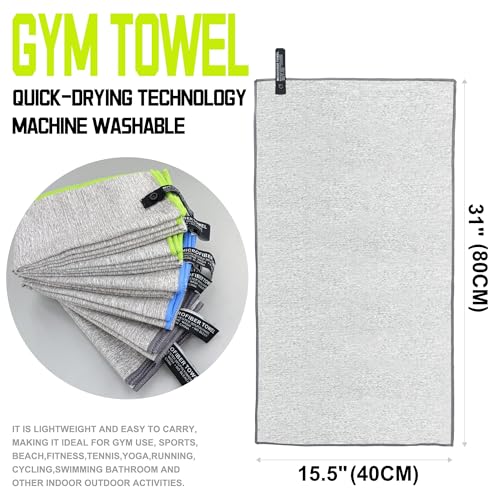 IFWIND 6 Pack Microfiber Gym Towels for Working Out,Fast Drying Workout Accessories Sweat Towels for Gym Gear,Gym Towels for Men & Women,Sports Exercise Fitness Gear Tennis Towels for Body Hot Yoga