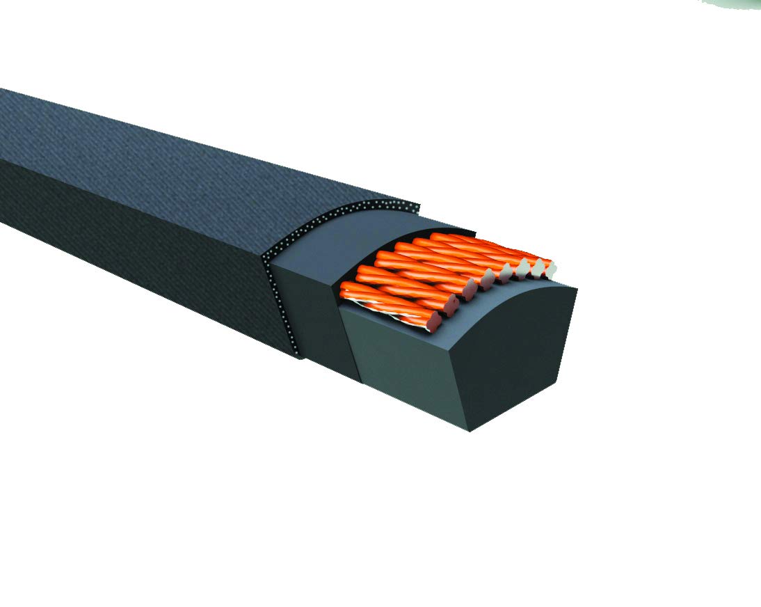 D&D PowerDrive C128 V Belt, Rubber, 7/8" x 132" OC