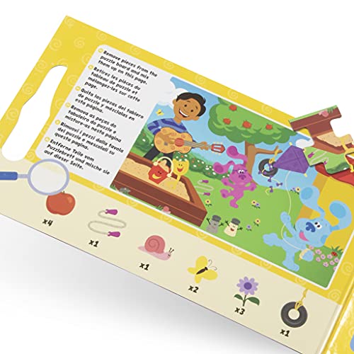 Melissa & Doug Blue's Clues & You! Take-Along Magnetic Jigsaw Puzzles (2 15-Piece Puzzles) (Pack of 4)