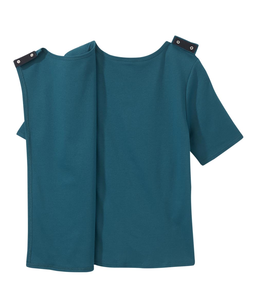Women’s Open-Back Adaptive Diamond T-Shirt - Ocean LGE