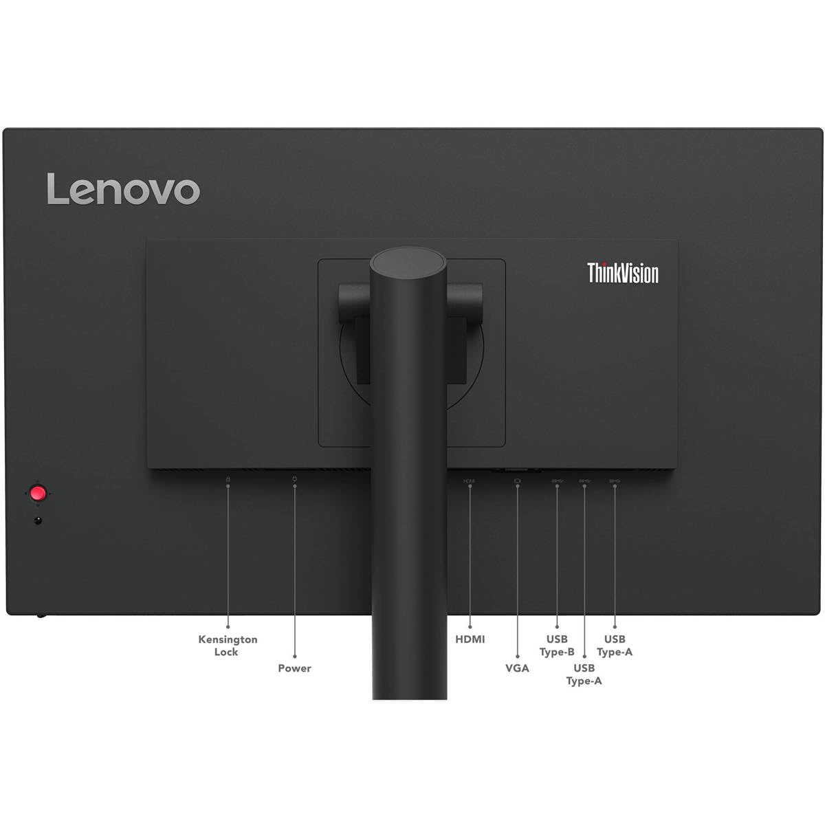 Lenovo ThinkVision T24i-30 24" Class Full HD LED Monitor - 16:9 - Raven Black