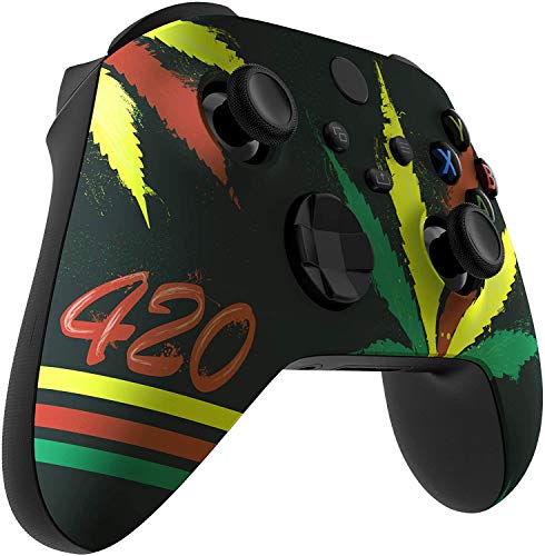 Custom Controllerzz Wireless Controller for Microsoft Xbox Series X/S & Xbox One - Custom Soft Touch Feel - Custom Xbox Series X/S Controller (X/S Red Chrome)