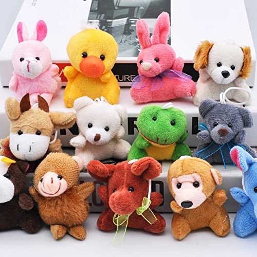 JOYIN 24 Pcs Mini Sea Animal Plush Toys, 3” Stuffed Sea Animal Bulk for Kids Birthday Party Favors, Basket Stuff, Pinata Fillers, Goodie Bag Fillers, School Prizes, Valentine's Day Party Supplies