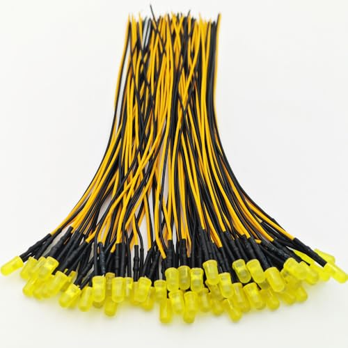 Gebildet 10pcs 6mm 1/4" AC/DC 12-24V LED Metal Indicator Light Waterproof Signal Lamp Pilot Dash Directional Car Truck Boat with Wire