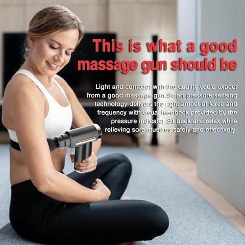 cotsoco Massage Gun, Massage Gun Deep Tissue for Pain Relief with 4 Massage Heads & 6 Speeds, Electric Mini Handheld Body Massager for Any Pain Relief, Best Gifts for Dad and Mom