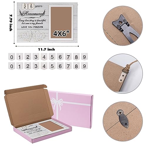 Wedding Photo Frames - Anniversary Picture Frame - Engagement Picture Frames,with Outstanding Sign "Every Love Story Is Beautiful But Ours Is My Favorite"1-99 Years Happy Anniversary Frame Gift