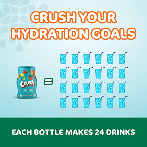 Crush, Summer Variety, Liquid Water Enhancer – New, Better Taste! (4 Bottles, Makes 96 Flavored Water Drinks) – Sugar Free, Zero Calorie