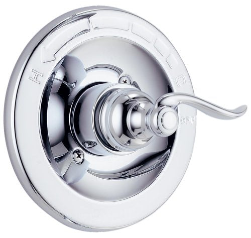 Delta Windemere 14 Series Single-Function Valve Trim Kit, Chrome Handle Set for Shower Faucet System, Chrome BT14096 (Valve Not Included)