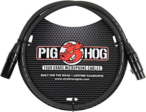Pig Hog PHM3 High Performance 8mm XLR Microphone Cable, 3 Feet