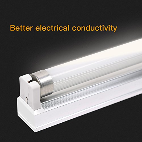 12-Pack JACKYLED Non-Shunted Turn-Type T8 Lamp Holder UL Socket Tombstone with 10 inches Wires Attached for LED Fluorescent Tube Replacements