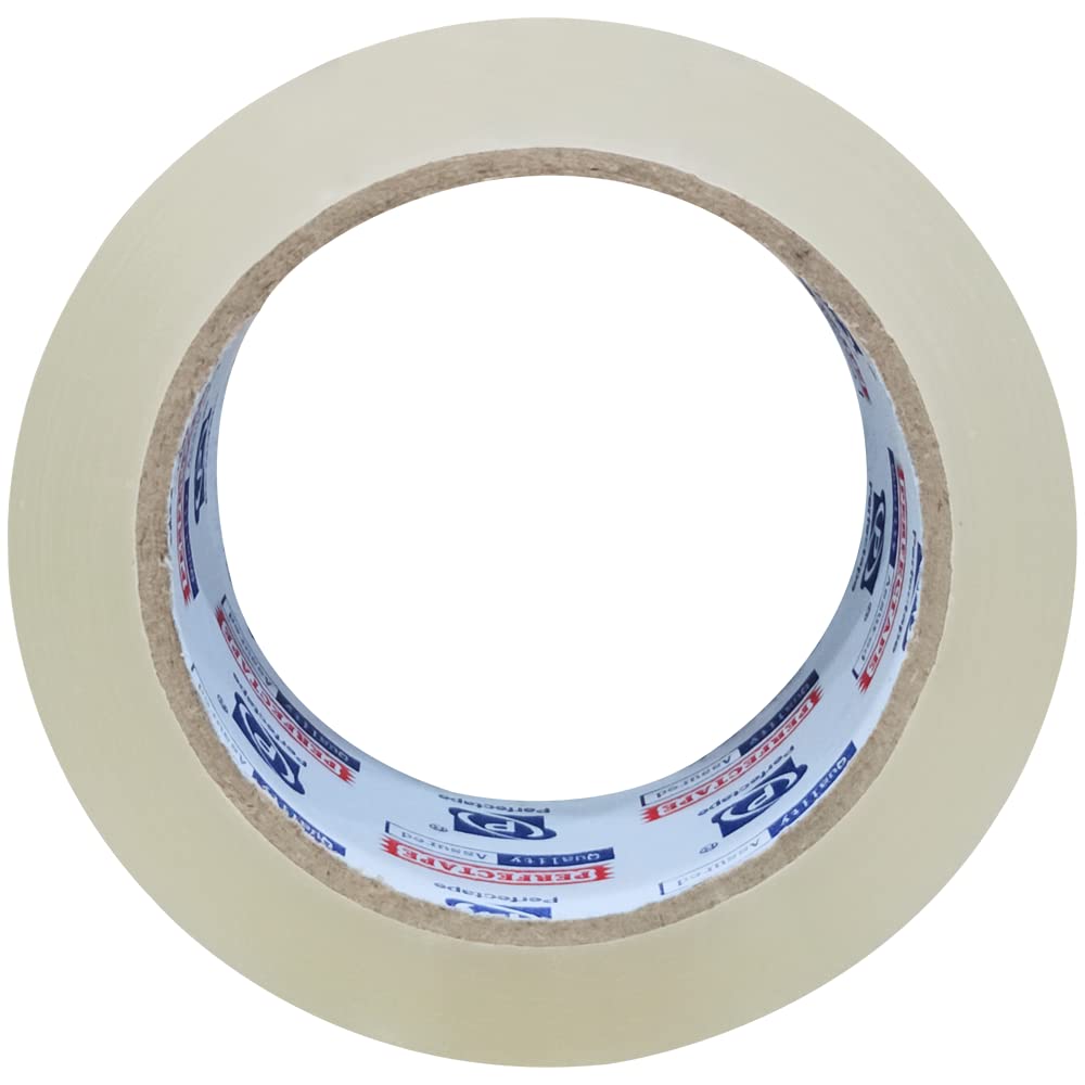 P PERFECTAPE Heavy Duty Packing Tape 36 Rolls with 6 Dispensers, Total 1980Y, Clear, 2.7 mil, 1.88 inch x 55 Yards, Ultra Strong, Refill for Packaging and Shipping