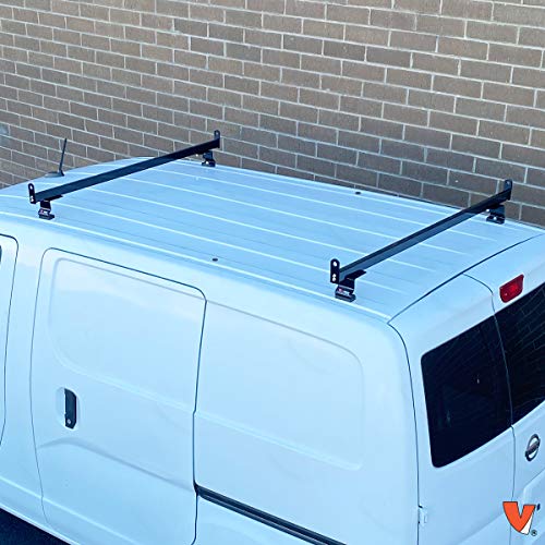 2 Bar Rack System for The Transit Connect 2010-13, NV200 or Chevy City Express Black