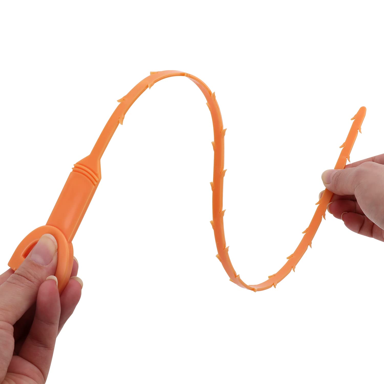 Amazon Basics Flexible Drain Clog Remover Snake Tool for Hair and Debris, Unclog Toilet, Sink, Shower, Bathtub, Sewer, 19.6-Inch, 12 Pack