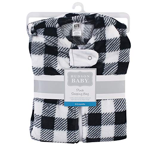 Hudson Baby Unisex Baby Plush Sleeping Bag, Sack, Blanket, Sleeveless Modern Rainbow, 0-6 Months