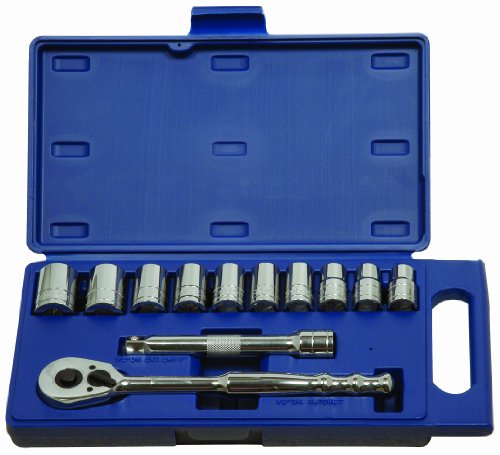 Williams 50669 1/2-Inch Drive Socket and Drive Tool Set, Metric, 12-Piece