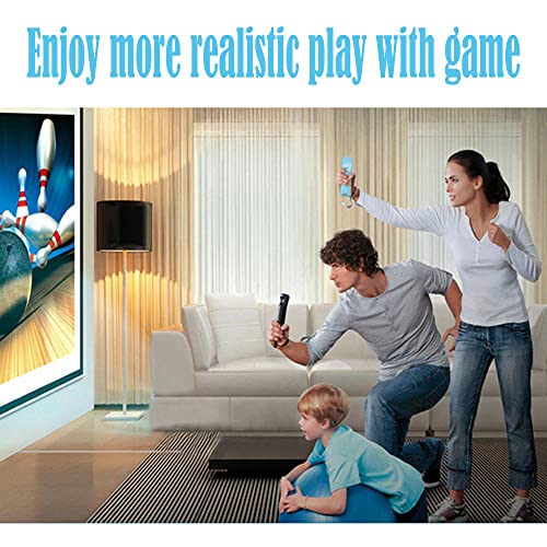 Wii Remote Controller, 2 Packs Upgrade Wii Wireless Controller Compatible with Wii Wii U Console(Red and Blue)