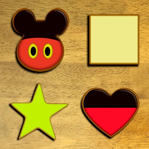 Metal Cookie Cutters Set - Square, Heart, Star - 12Pieces Cookie Cutters - Fruit Cutter, Polymer Clay Cutters Cookie Cutter Set for Kitchen Baking