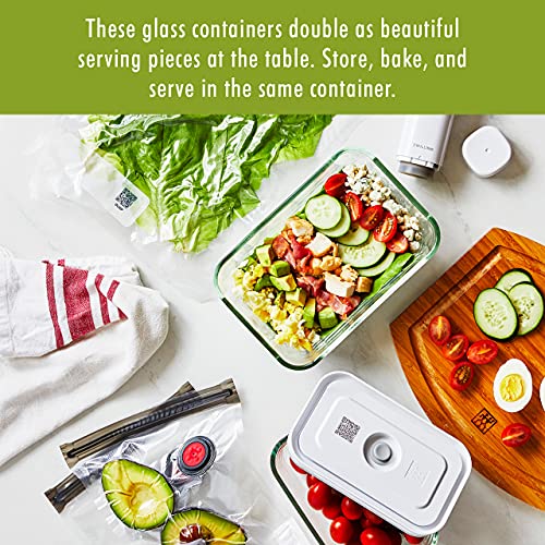 ZWILLING Fresh & Save 3-pc Glass Food Storage Container, Meal Prep Container- Assorted Sizes