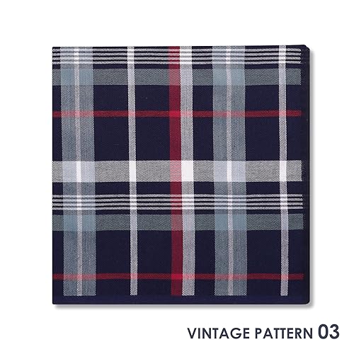 Selected Hanky 100% Cotton Men's Handkerchief 6 Piece Gift Set