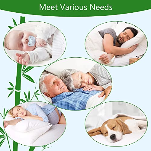 GOONIK 2 Pack Waterproof Crib Mattress Protector, Bamboo Viscose Breathable Crib Mattress Pad Cover for Baby Mattress with 4-13 inches Deep Pocket