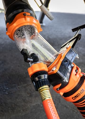 Camco Rhino Blaster RV Tank Rinser with Gate Valve & Backflow Preventer RV Accessories for Waste Tank Cleaning - Essential Camper Supplies for Odor Control and Sensor Maintenance - (39086)