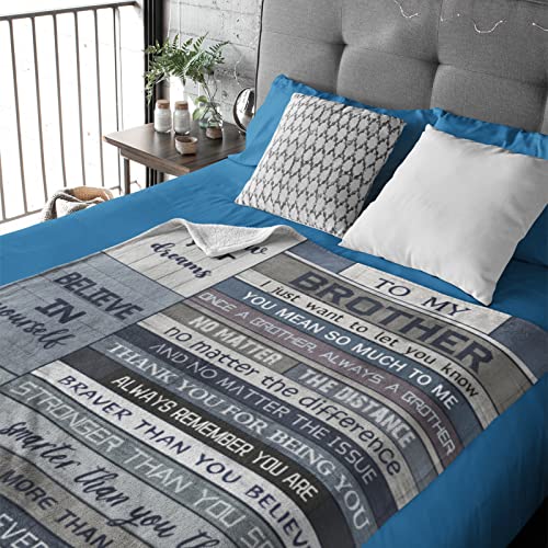 Yamco Big Brother Gift - Gifts for Brother 50" x 40" Blanket - Funny Brother Gifts from Sister - Brother Birthday Gifts - Funny Birthday Gifts for Older Brother - Bro Christmas Graduation Gift Ideas