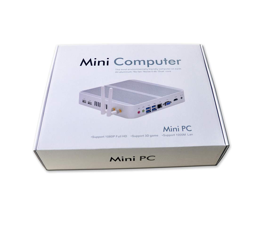 KINGDEL NC860 Fanless Mini PC, Powerful Nettop Computer, Core i7-8550U 8th Gen. CPU, 16GB DDR4 RAM+512GB NVMe SSD, 4K 4096x2304, HD Port, DP, Metal Case, Silent Working