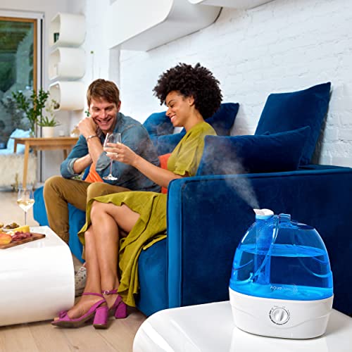AquaOasisยฎ Cool Mist Humidifier (2.2L Water Tank) Quiet Ultrasonic Humidifiers for Bedroom & Large room - Adjustable -360 Rotation Nozzle, Auto-Shut Off, Humidifiers for Babies Nursery & Whole House