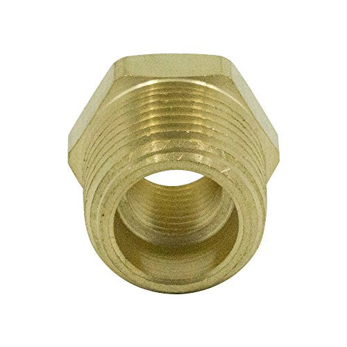 Legines NPT Bushing 1" Male x 1/2" Female Reducing Adapter Hex Head Pipe Fitting 1200psi (Pack of 5)