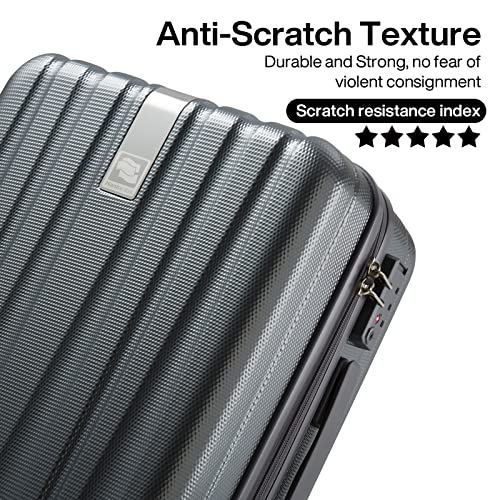 Hanke 29 Inch Luggage Suitcases With Spinner Wheels Lightweight PC hardside Rolling Suitcase With TSA Lock, Checked-Large 29-Inch(Bamboo Green)