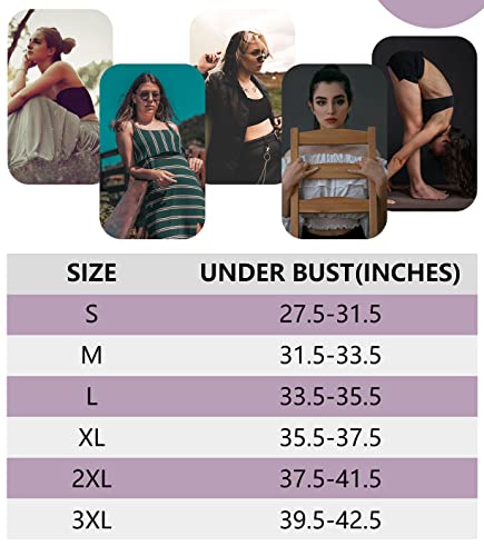 PUREMSX Padded Tube Bra Women, Strapless Bandeau Basic Breathable Wireless Spandex Stretch Sleep Bando Bra,Small,2 Pack,Black,Beige