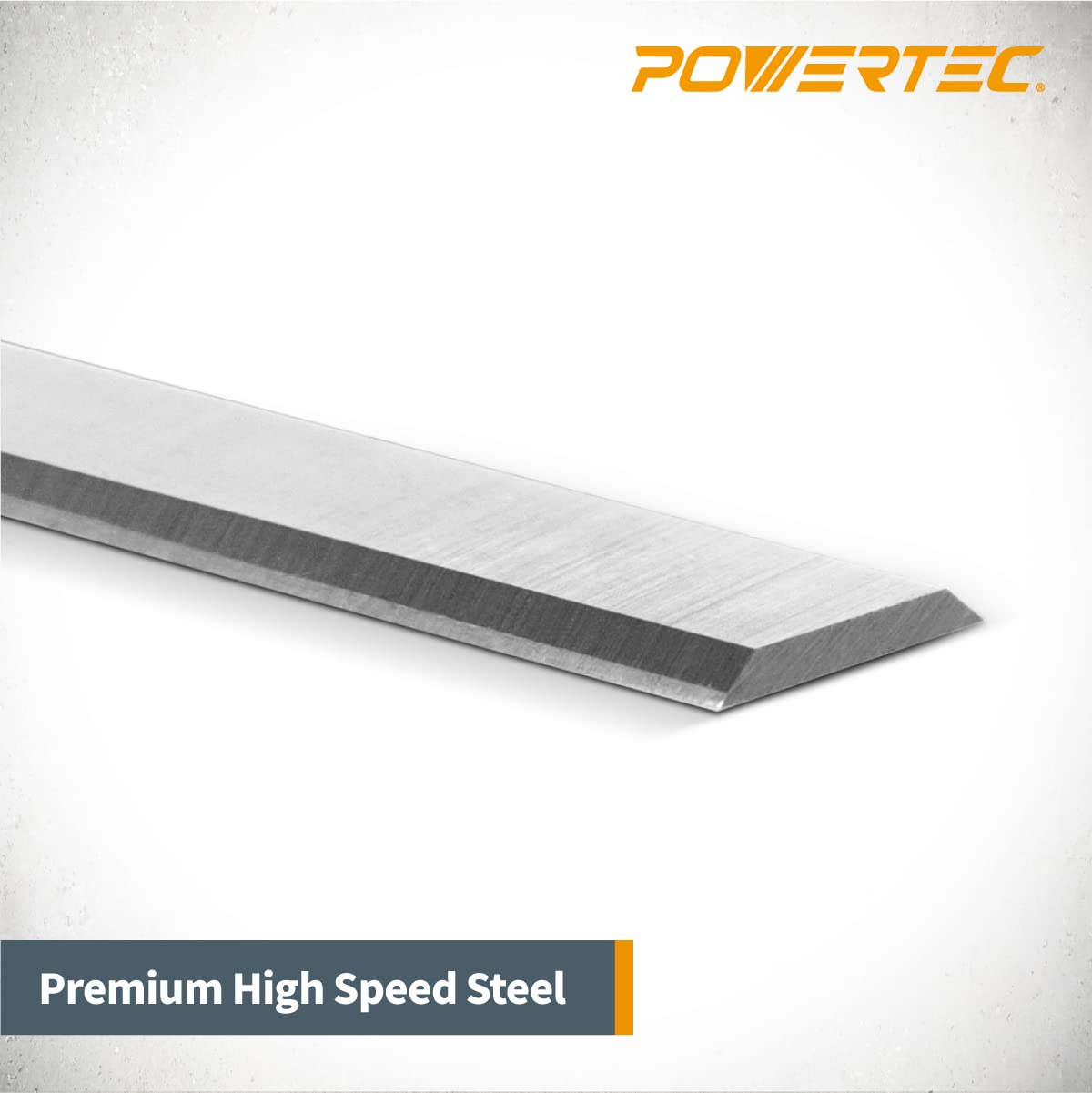 POWERTEC 13 Inch Planer Blades for Delta 22-580, 22-555, Grizzly G0689, Craftsman 21743, POWERTEC PL1300, Steel City 40100 Planer, Replacement for Delta 22-549 Planer Knives, Set of 2 (12802V)