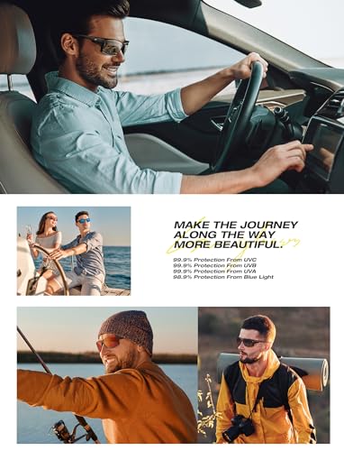 RIVBOS Polarized Sports Sunglasses Driving Glasses Shades for Men Women Tortoiseshell Frame for Cycling Baseball RBS861 (RBS861 Tortoiseshell grey lens)