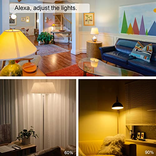 New One Smart Dimmer Plug, 2.4G Wi-Fi Dimmable Smart Plug, 2-Way Switch, Voice Control, White
