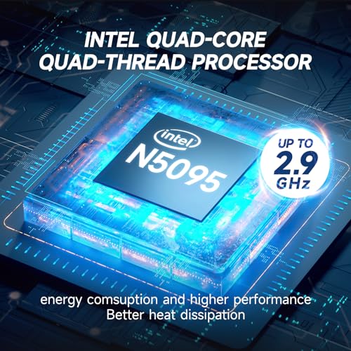 XYPLOXZ 17 Inch Laptop, 8GB RAM 256GB SSD, Intel N5095(Up to 2.9GHz), FHD IPS 1920x1080 Screen, Windows 11, WiFi, Webcam, Bluetooth 4.2, USB 3.0, for Students and Business.