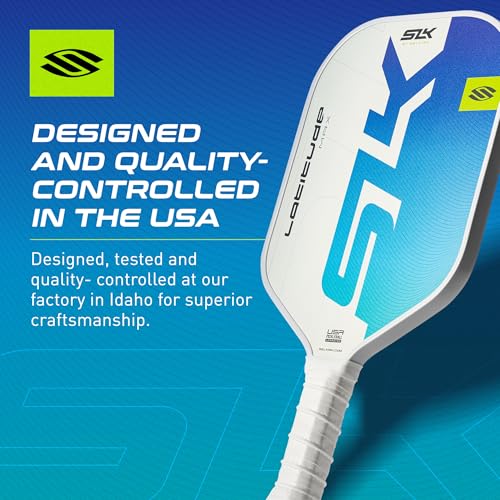 2025 SLK Latitude Max Pickleball Paddle | Graphi-Flex Graphite Face with SpinFlex+ Surface | Rev-Core+ Technology for Power and Control | Max Shape for Maximum Sweet Spot | Oasis