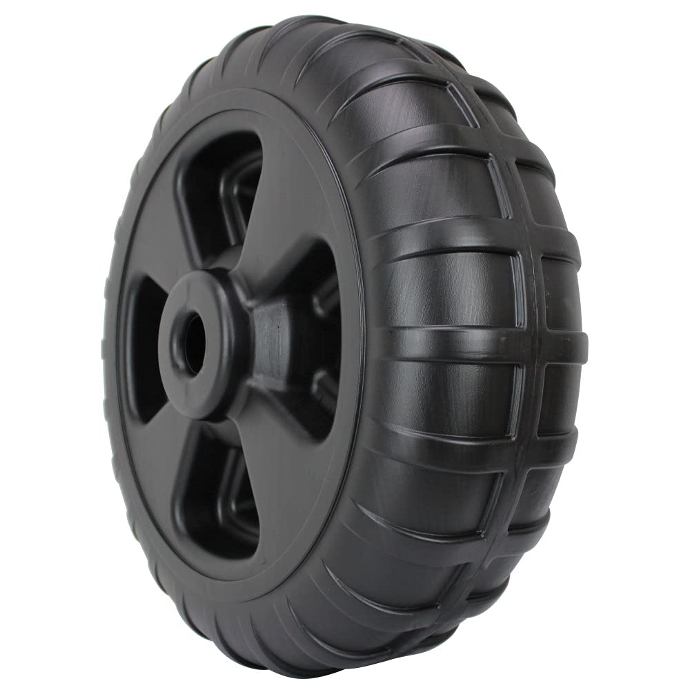 Extreme Max 3005.3729 Heavy-Duty Plastic Roll-In Dock/Boat Lift Wheel - 24", Black