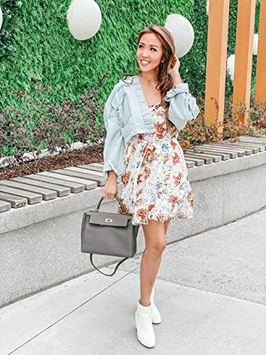 PRETTYGARDEN Short Summer Dresses for Women 2024 Casual Spaghetti Strap Mini Dress Sexy Sleeveless Boho Beach Sundress(Apricot,Small)