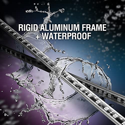 OPT7 Aura Dreamcolor Underglow Chasing Lights w/Wireless Remote, Waterproof Rigid Aluminum LED Light Bar, Exterior Neon Accent Underbody RGB-IC Light Kit, Multi Colors Mode, for Car Truck RV, 12V