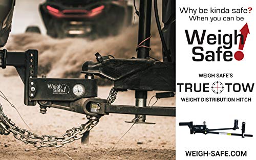 Weigh Safe True Tow Middleweight Anti Sway Weight Distribution Hitch 4" Drop 2" Shank 12,500 lb Tow Rating