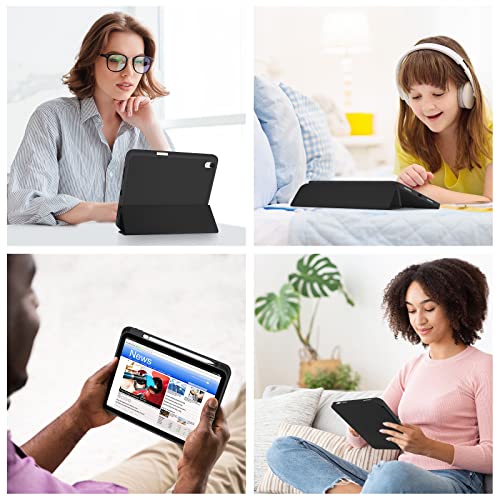 ProCase for iPad 10th Generation Case with Pencil Holder, iPad Case 10th Gen (2022 Model) 10.9 Inch iPad 10 Case, 10th Gen iPad Cases Cover with Pen Holder for iPad 10th Generation -Black