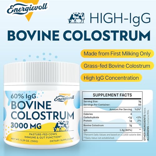 Energievoll High-IgG Bovine Colostrum Powder