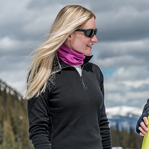 100% Merino Wool - Midweight Womens 1/4 Zip - Midlayer - Black - Small