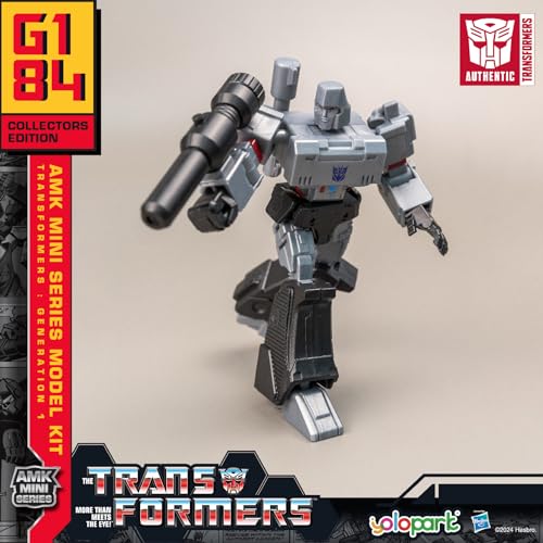 YOLOPARK Optimus Prime and Megatron Transformer Toy 2-Pack, AMK Mini Series Transformers G1 Action Figures,4.72 Inch Highly Articulated Autobot and Decepticon Easter Toys for Kids Age 8+,No Converting