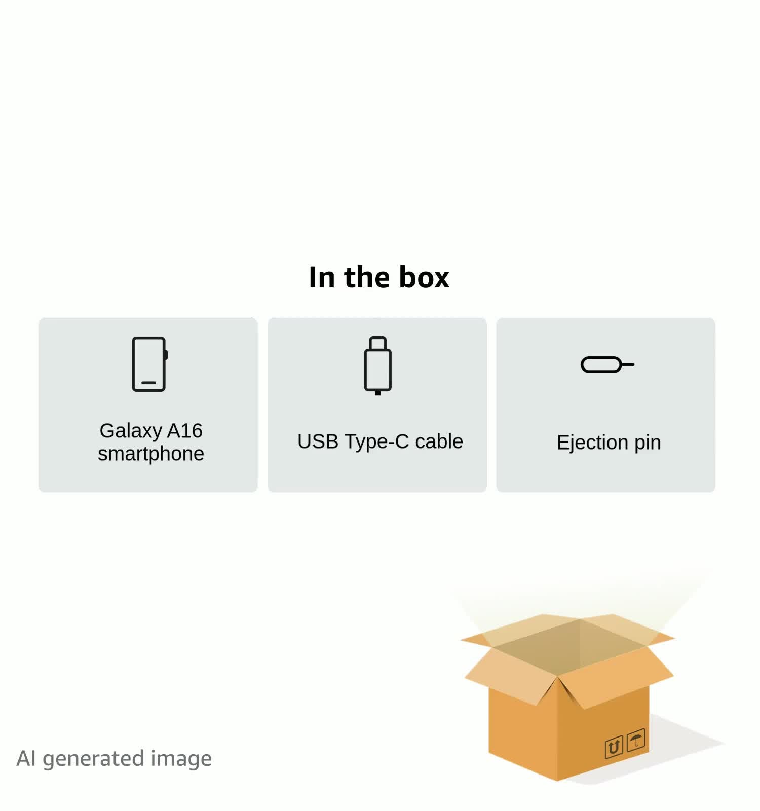 Samsung Galaxy A16 4G LTE (128GB + 4GB) International Model SM-A165F/DS Factory Unlocked, 6.7", Dual SIM, 50MP Triple Camera (Case Bundle), Black