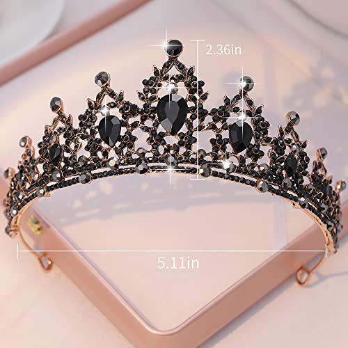 Kamirola - Tiaras Crown for Women Crystal Headbands for Bridal,Wedding and Party Prom Pageant Party,Gothic Halloween Costumes for Women Prom Halloween Accessories…