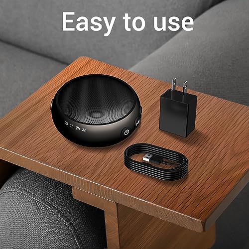 SoundMe Sound Machine for Sleeping with 30 Soothing Natural Sounds 36 Volume Control Portable Travel White Noise Brown Noise Machine for Baby Kids Adults Noise Canceling Machine for Office Privacy