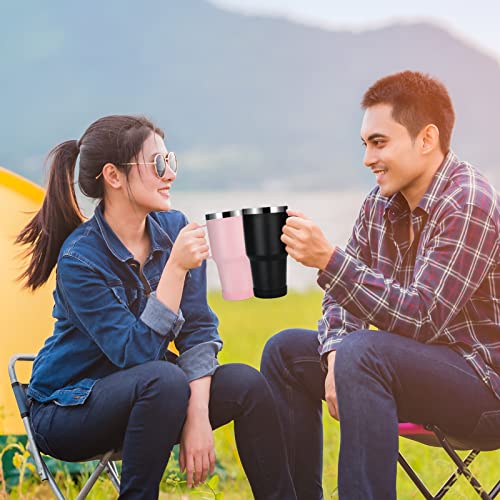 Sursip 30oz Insulated Mug With Lid and Straw,Stainless Steel Double-Walled Vacuum Tumbler,Keeps Cold up to 24 Hours,(Spraying Ceramic Process) BPA Free,Dishwasher Safe,Car Holder,Gift Choice(Orange)
